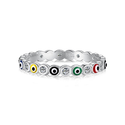 [Mirelle Jewelry]Sparkling Vibrant Round Shape Daily Ring