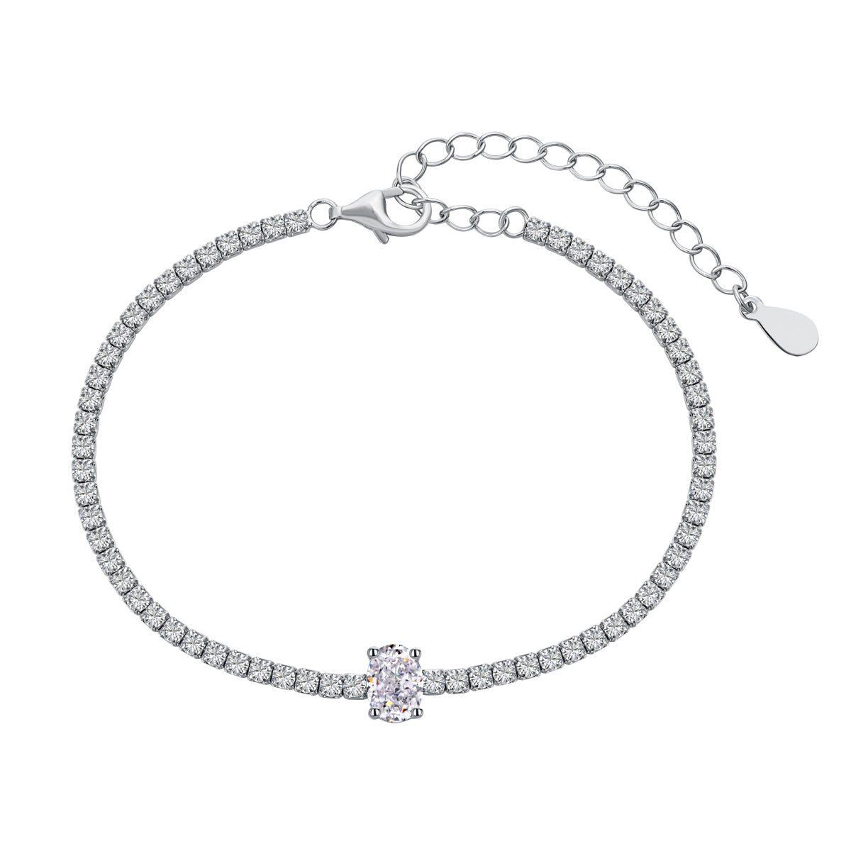 [Mirelle Jewelry]0.75 Carat Exquisite Oval Cut Daily Bracelet
