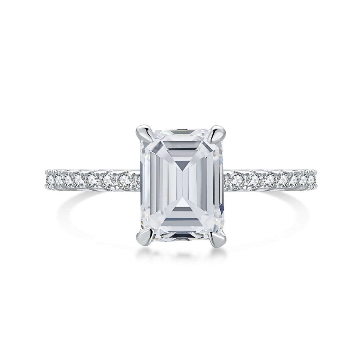 [Mirelle Jewelry]2.0 Carat Scintillating Ornate Radiant Cut Party Ring