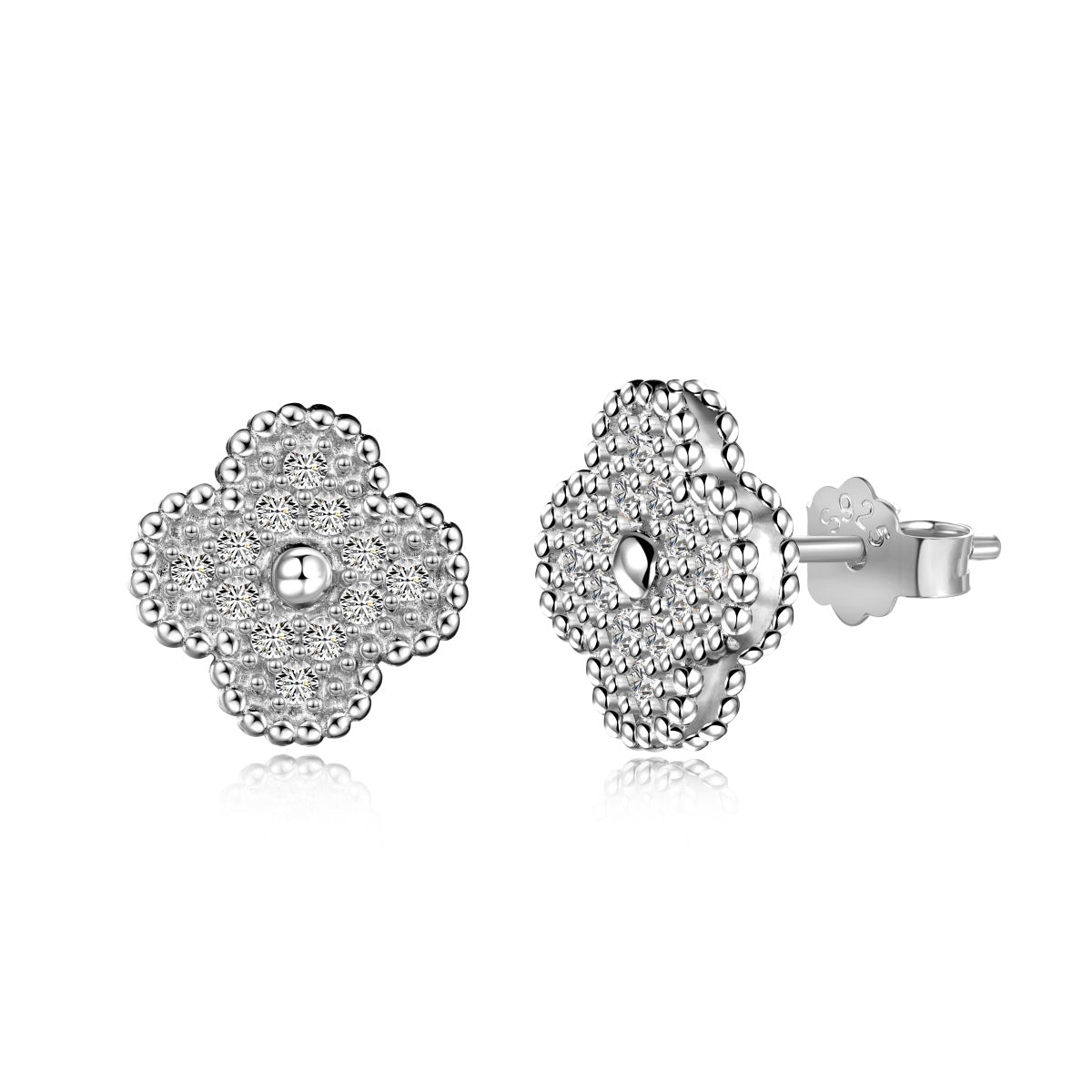 [Mirelle Jewelry]Four Leaf Clover Fashion Earrings