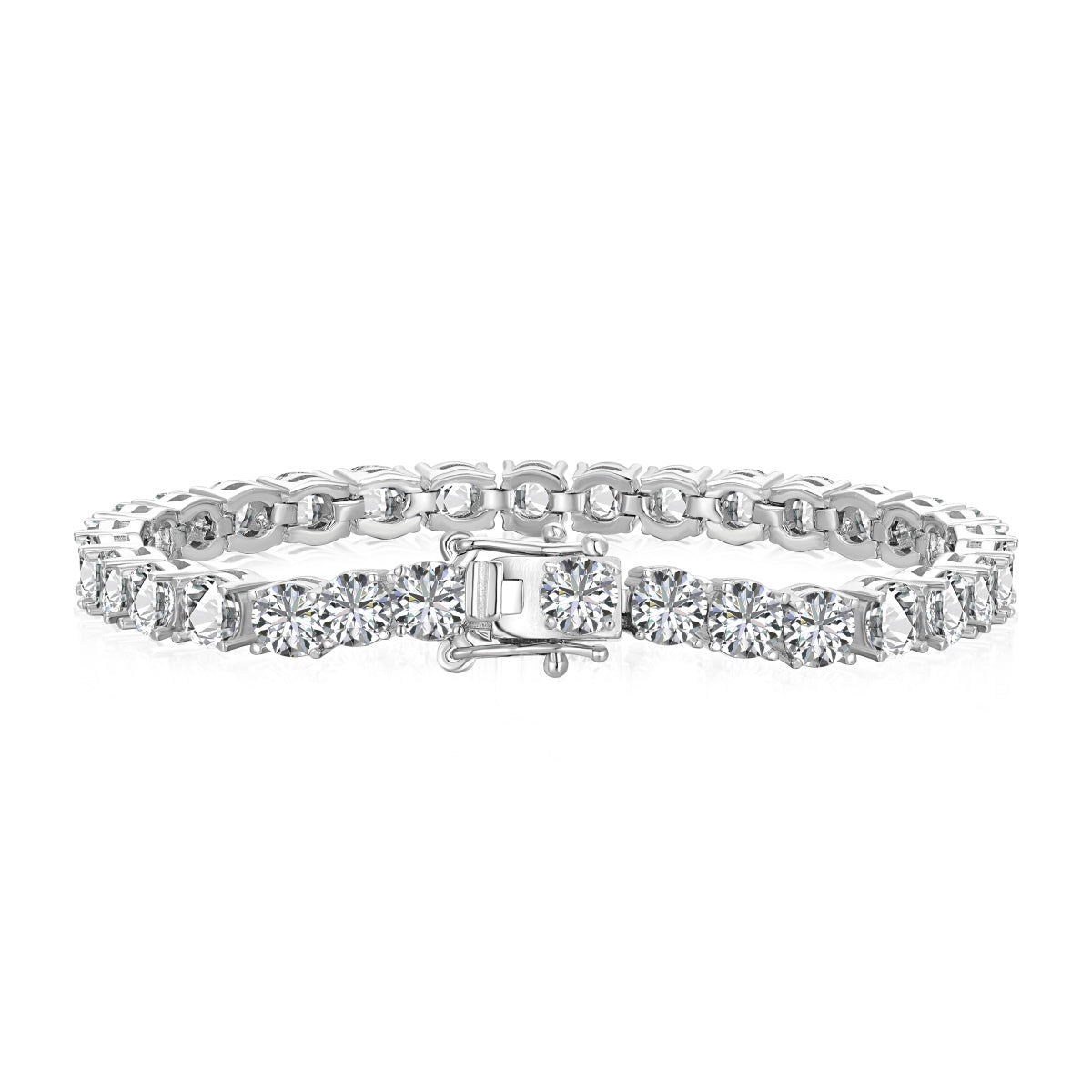 [Mirelle Jewelry]Ornate Sparkling Round Cut Wedding Bracelet
