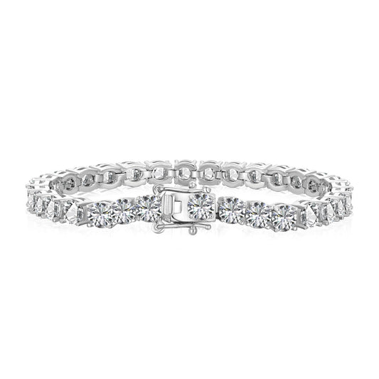 [Mirelle Jewelry]Ornate Sparkling Round Cut Wedding Bracelet