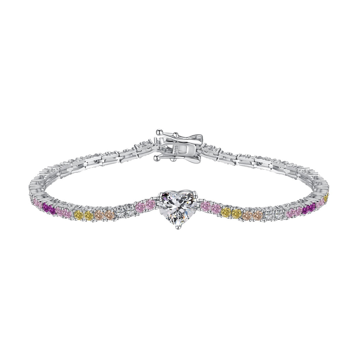 [Mirelle Jewelry]Delicate Romantic Heart Shape Lover Bracelet