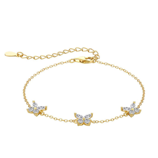 [Mirelle Jewelry]Radiant Butterfly Shape Necklace