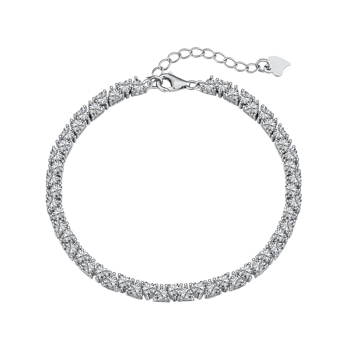 [Mirelle Jewelry]Dazzling Romantic Heart Shape Lover Bracelet