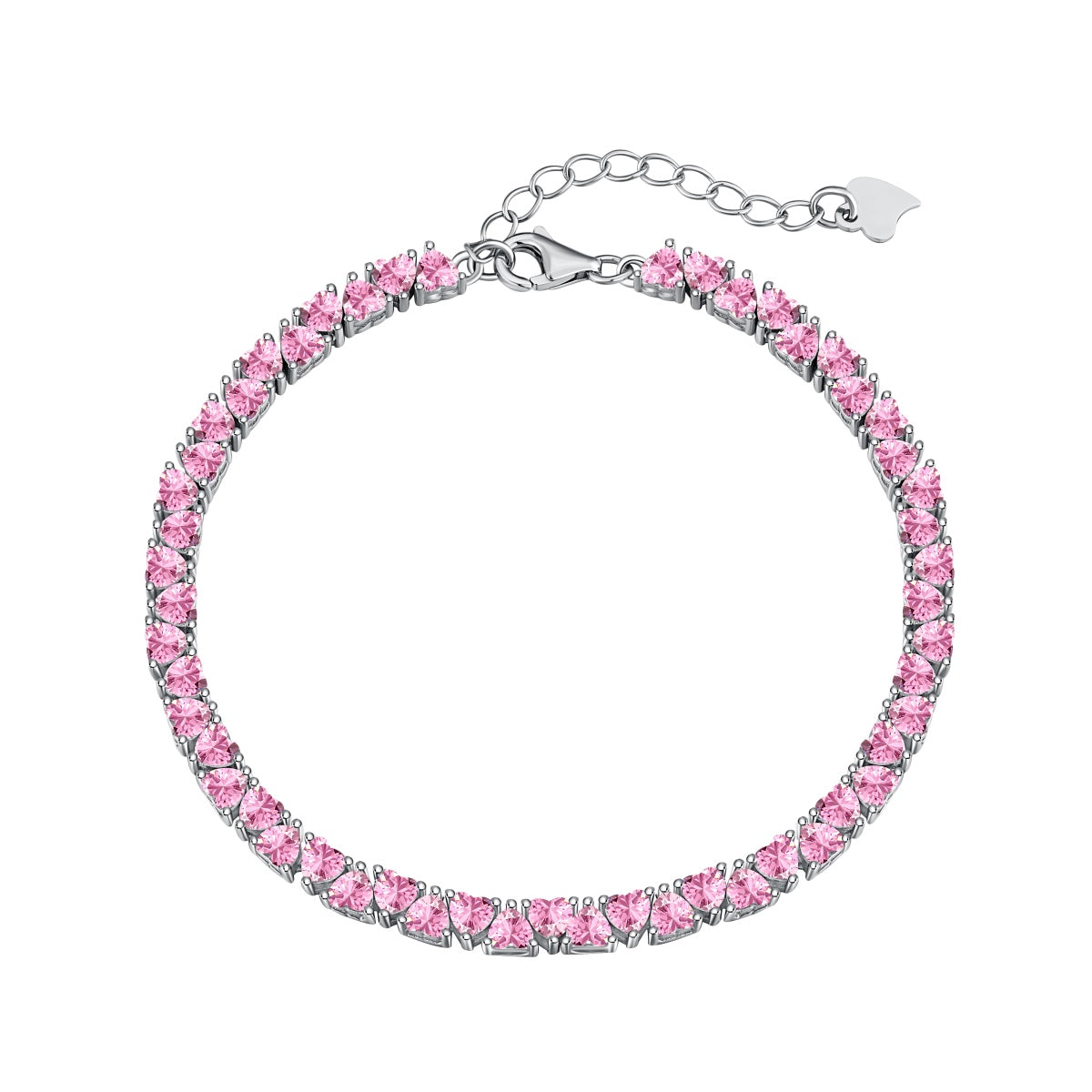 [Mirelle Jewelry]Dazzling Romantic Heart Shape Lover Bracelet