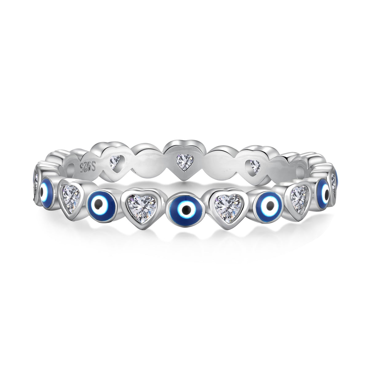 [Mirelle Jewelry]Radiant Colorful Round Shape Daily Ring