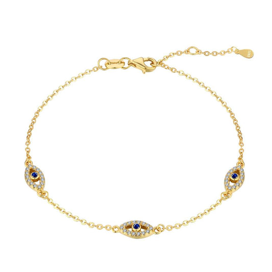 [Mirelle Jewelry]Evil Eye Shape Pendent Necklace