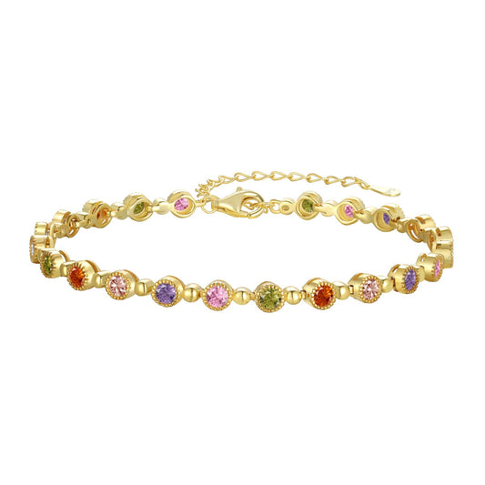 [Mirelle Jewelry]Sparkling Exquisite Round Cut Party Bracelet