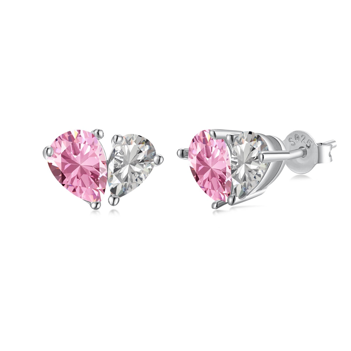 [Mirelle Jewelry]Dazzling Elegant Heart Cut Lover Earrings