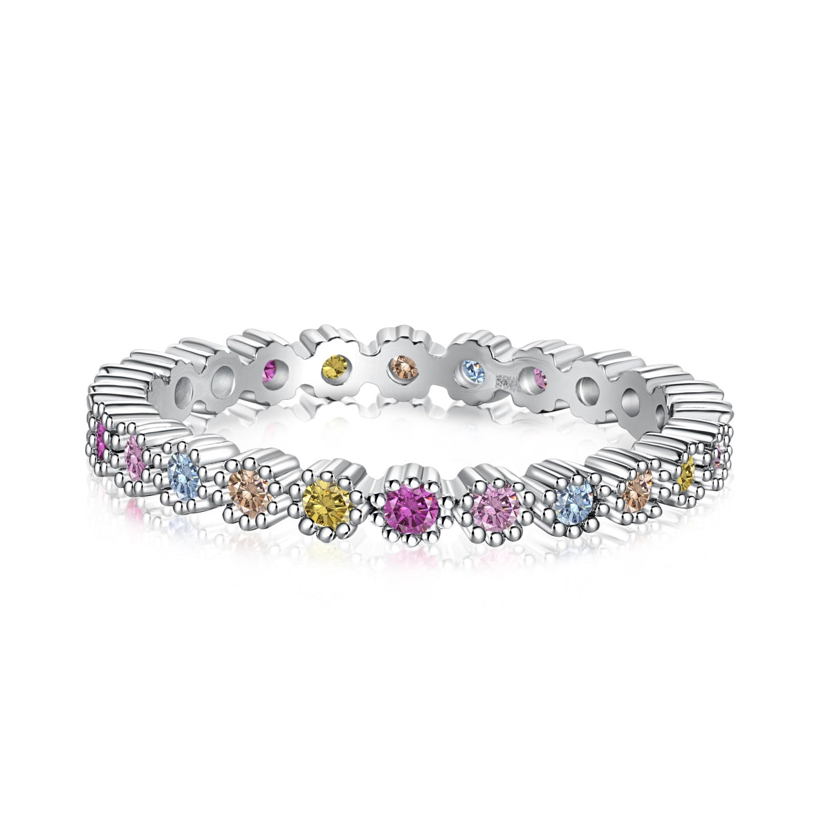 [Mirelle Jewelry]Exquisite Colorful Round Cut Party Ring