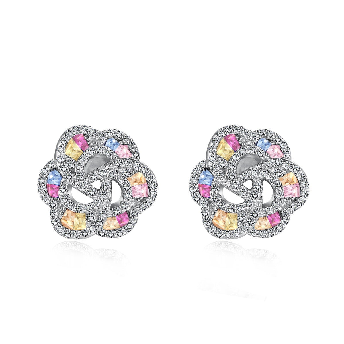 [Mirelle Jewelry]Exquisite Flower Shape Daily Earrings