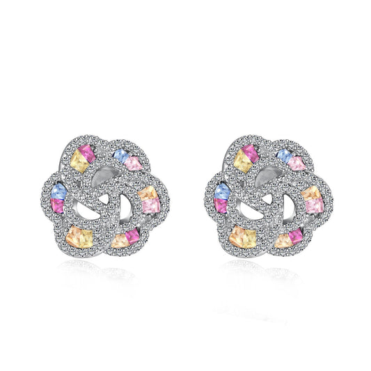 [Mirelle Jewelry]Exquisite Flower Shape Daily Earrings