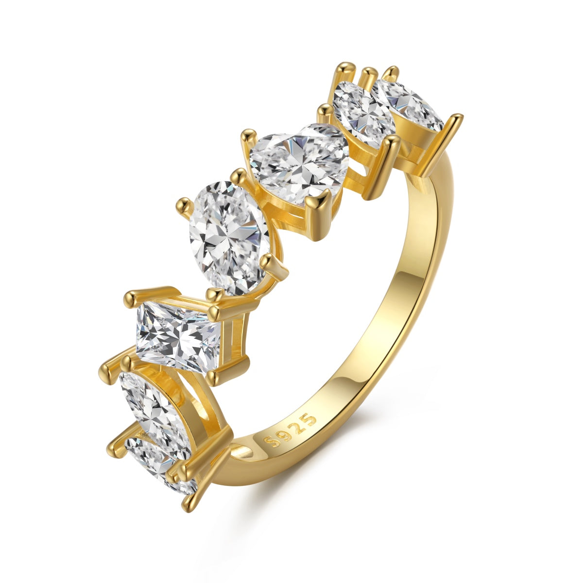 [Mirelle Jewelry]Delicate Multi Cut Ring