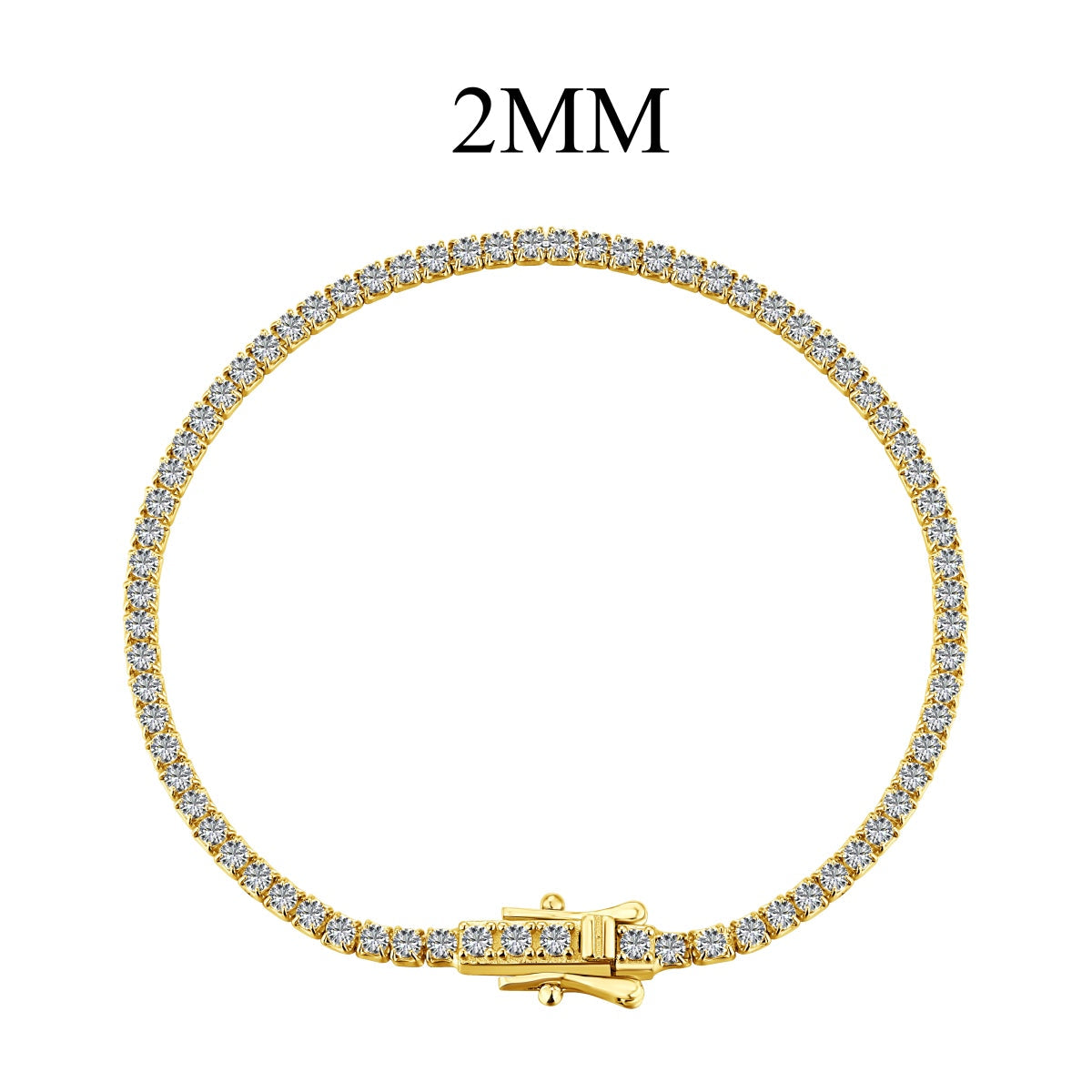 [Mirelle Jewelry]Radiant Colorful Round Cut Party Bracelet