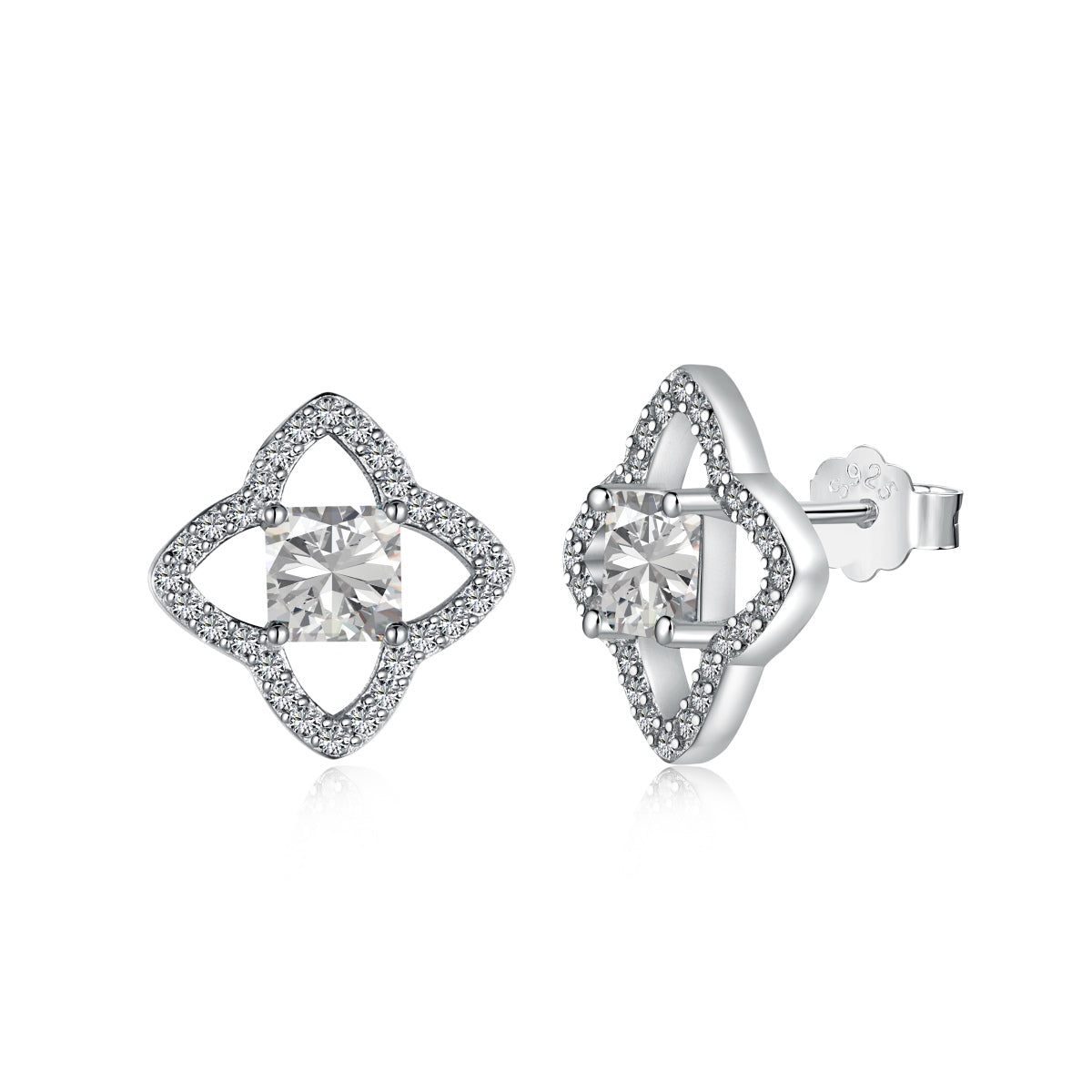 [Mirelle Jewelry]Elegant Star Shape Princess Cut Daily Earrings