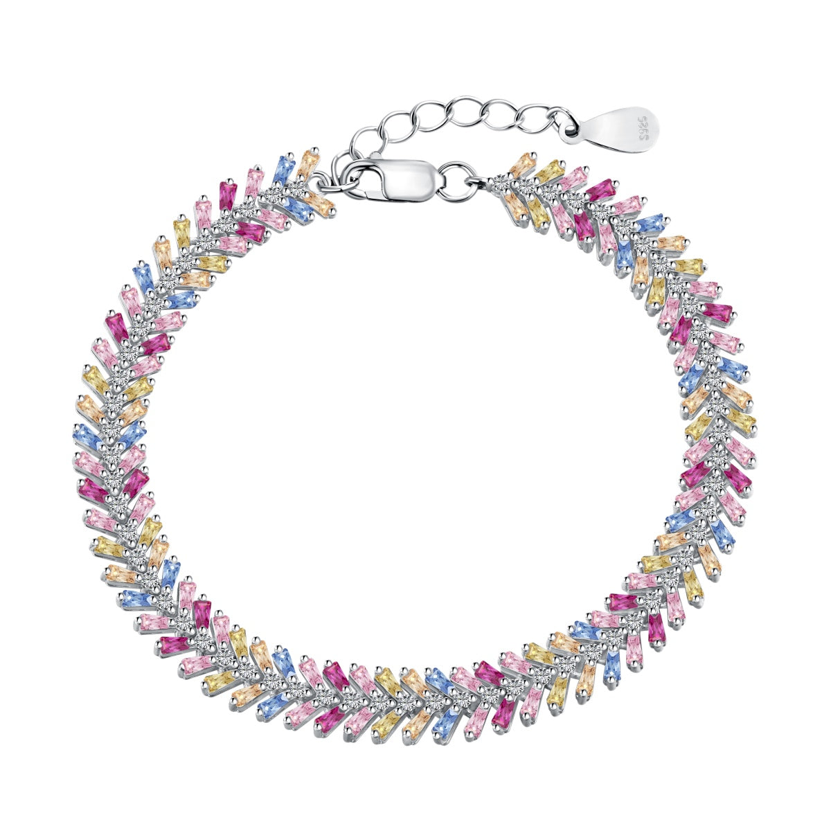 [Mirelle Jewelry]Dainty Radiant Emerald Cut Daily Bracelet
