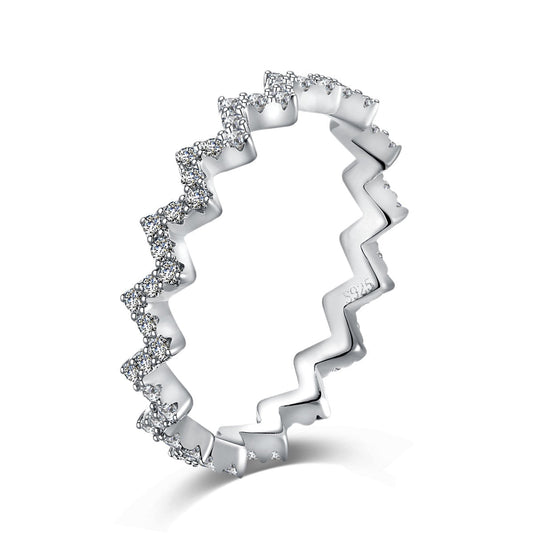 [Mirelle Jewelry]Delicate Enchanting Wave Shape Daily Ring
