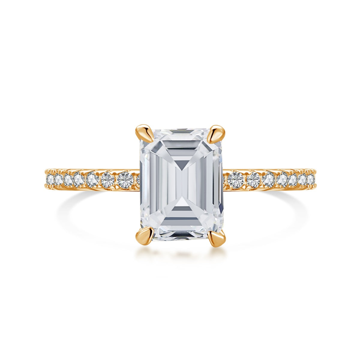 [Mirelle Jewelry]2.0 Carat Scintillating Ornate Radiant Cut Party Ring
