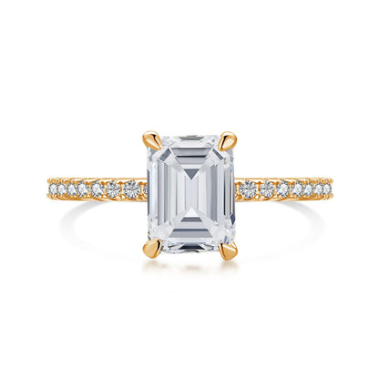 [Mirelle Jewelry]2.0 Carat Scintillating Ornate Radiant Cut Party Ring