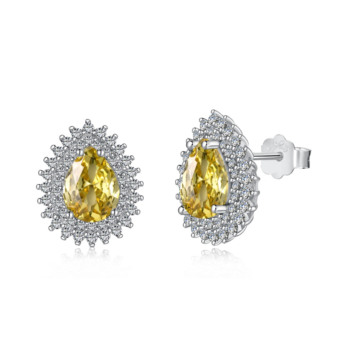 [Mirelle Jewelry]Delicate Gorgeous Pear Cut Daily Earrings