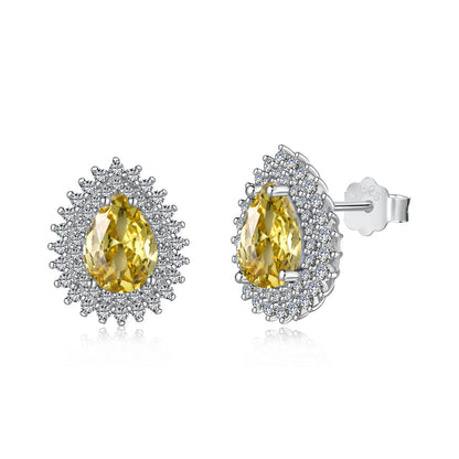 [Mirelle Jewelry]Delicate Gorgeous Pear Cut Daily Earrings