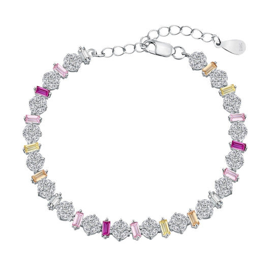 [Mirelle Jewelry]Radiant Colorful Round Shape Daily Bracelet