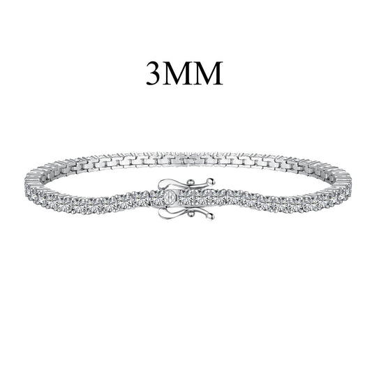 [Mirelle Jewelry]Dainty Charming Round Cut Tennis Bracelet