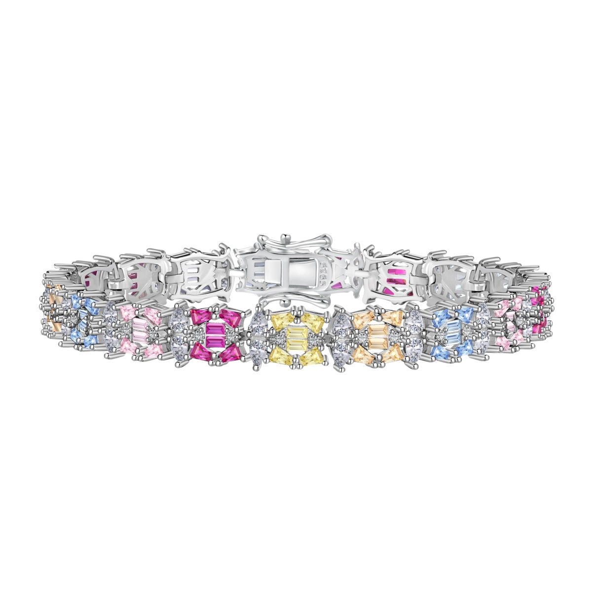 [Mirelle Jewelry]Delicate Colorful Multi Cut Party Bracelet
