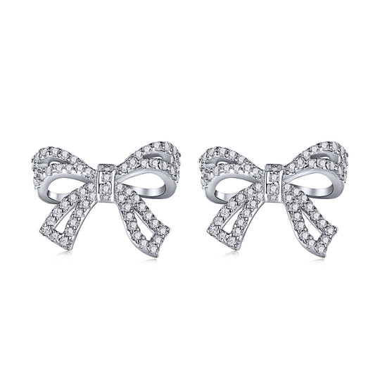 [Mirelle Jewelry]Dainty Bow Shape Earrings