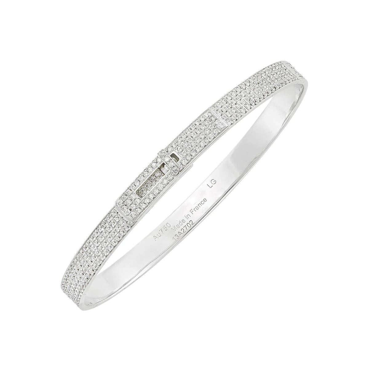[⭐Mirelle]HM KELLY BRACELET IN SILVER AND FULL PAVE DIAMOND
