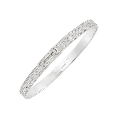 [⭐Mirelle]HM KELLY BRACELET IN SILVER AND FULL PAVE DIAMOND