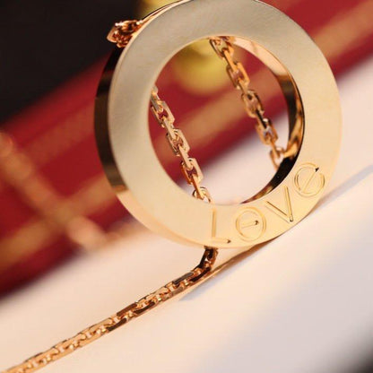 [⭐Mirelle]LOVE NECKLACE ADJUSTABLE ROSE GOLD