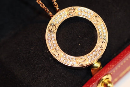 [⭐Mirelle]LOVE NECKLACE ADJUSTABLE ROSE GOLD
