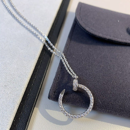 [⭐Mirelle]JUSTE NECKLACE SILVER DIAMONDS