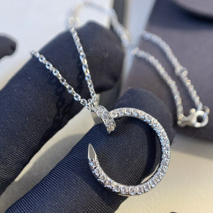 [⭐Mirelle]JUSTE NECKLACE SILVER DIAMONDS