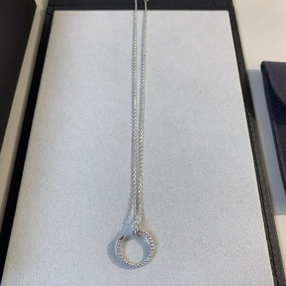 [⭐Mirelle]JUSTE NECKLACE SILVER DIAMONDS