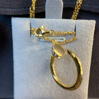 [⭐Mirelle]JUSTE NECKLACE GOLD DIAMONDS