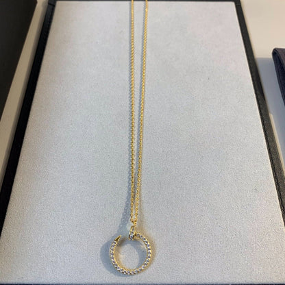 [⭐Mirelle]JUSTE NECKLACE GOLD DIAMONDS