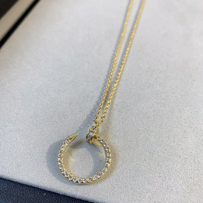 [⭐Mirelle]JUSTE NECKLACE GOLD DIAMONDS