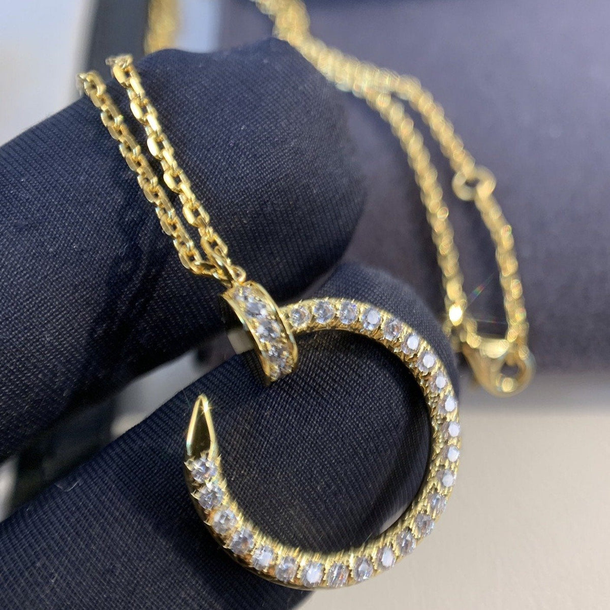 [⭐Mirelle]JUSTE NECKLACE GOLD DIAMONDS