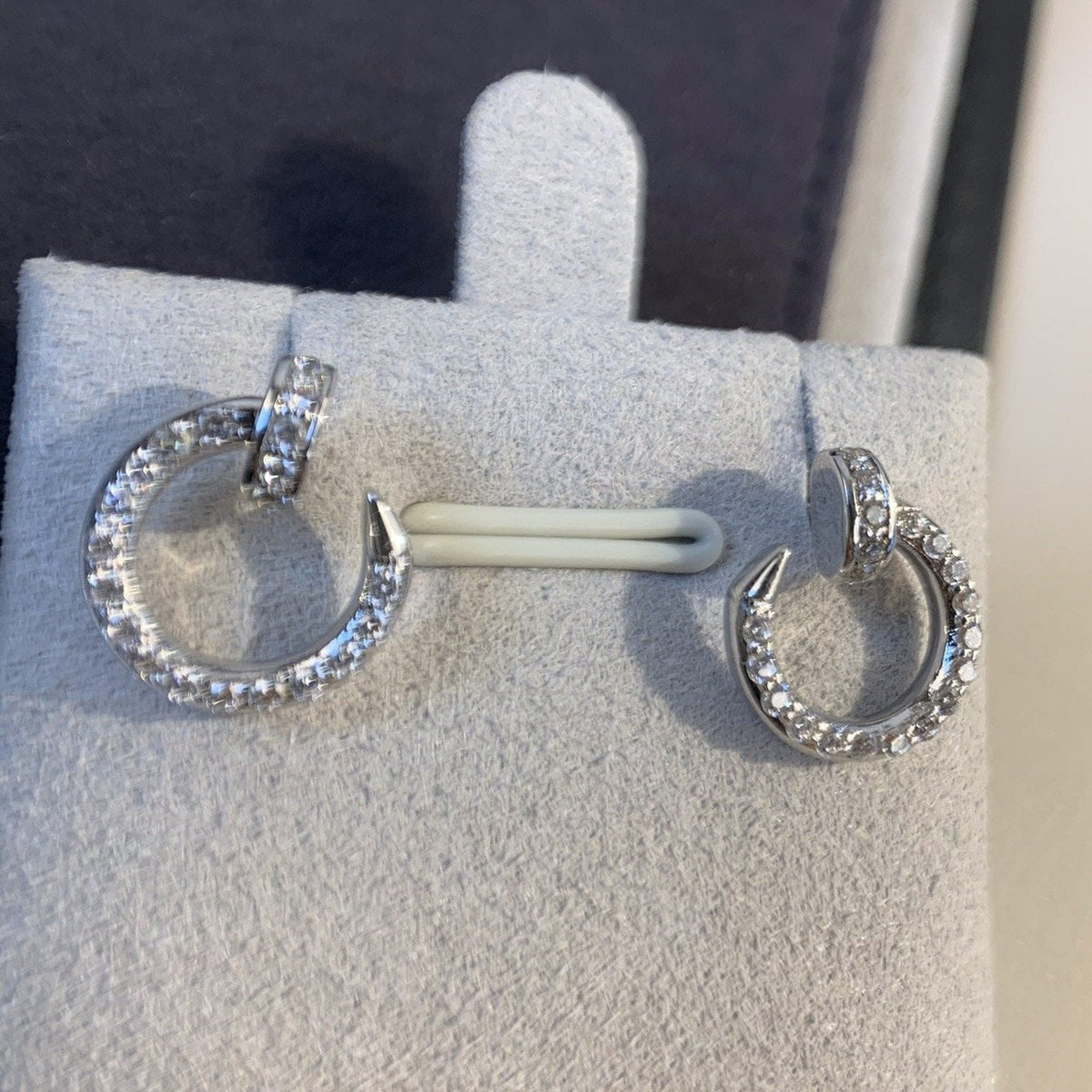 [⭐Mirelle]JUSTE EARRINGS SILVER DIAMONDS