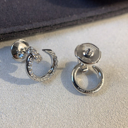 [⭐Mirelle]JUSTE EARRINGS SILVER DIAMONDS