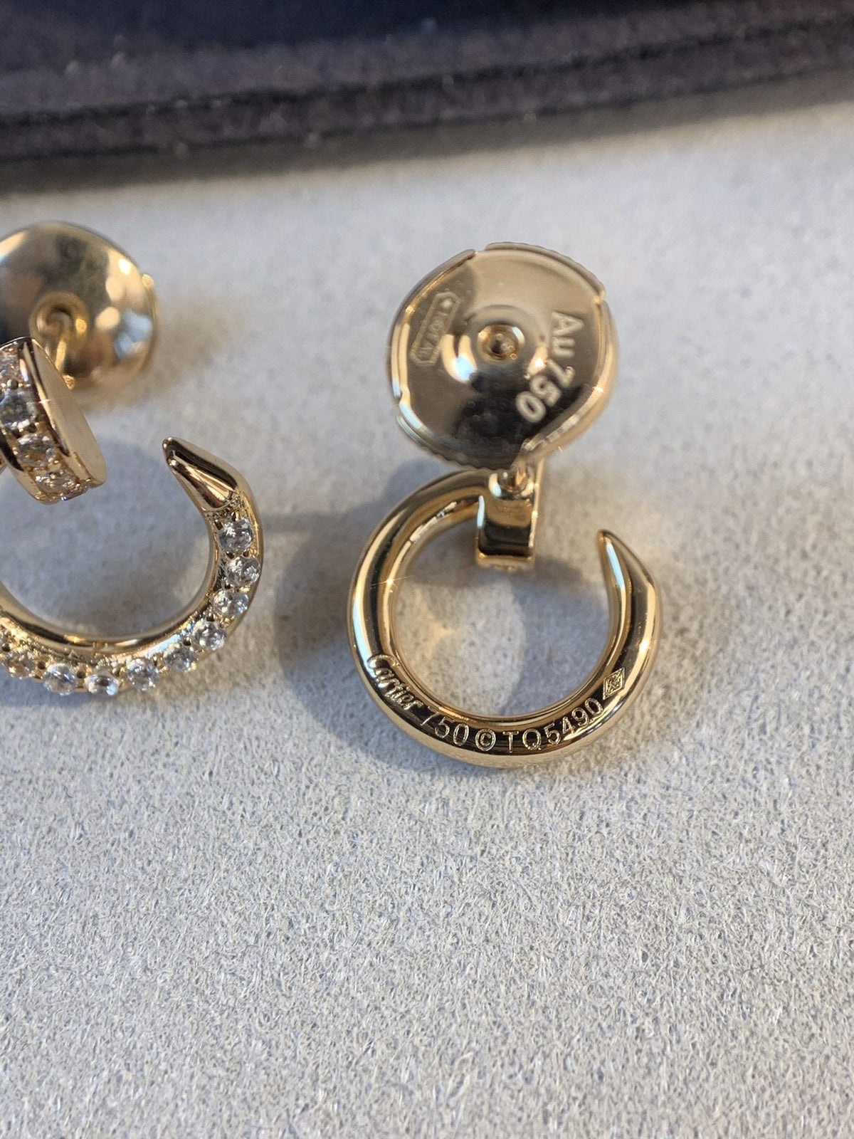 [⭐Mirelle]JUSTE EARRINGS GOLD DIAMONDS
