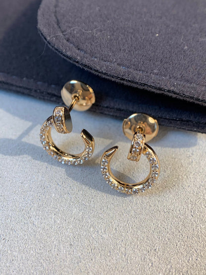 [⭐Mirelle]JUSTE EARRINGS GOLD DIAMONDS