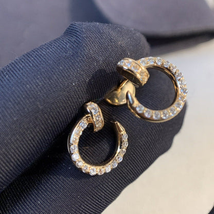 [⭐Mirelle]JUSTE EARRINGS GOLD DIAMONDS