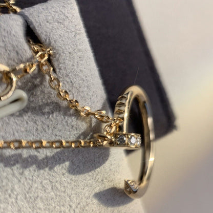 [⭐Mirelle]JUSTE NECKLACE PINK GOLD