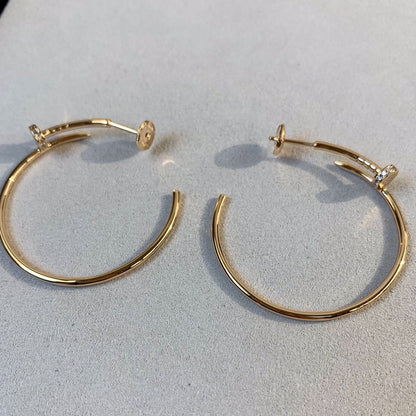 [⭐Mirelle]JUSTE EARRINGS GOLD DIAMONDS 1.8MM