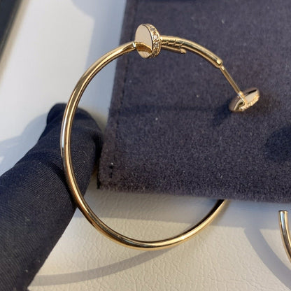 [⭐Mirelle]JUSTE EARRINGS GOLD DIAMONDS 1.8MM