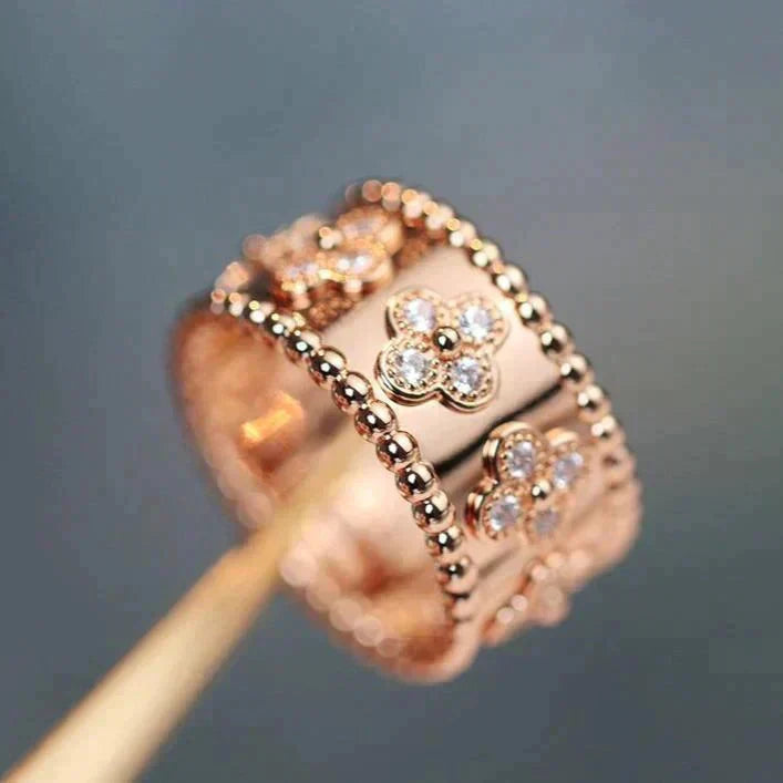 [⭐Mirelle]CLOVER KALEIDOSCOPE RING 10MM